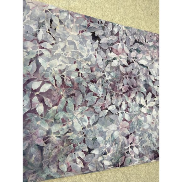 Batik Cotton Fabric with Leaf Pattern 1/2 yard x 44" - Picture 4 of 11